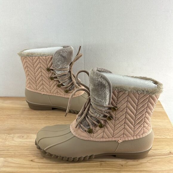 BareTraps Flash Water Resistant Winter Duck Boots- Dusty Rose- Size 7 M- NIB - Picture 5 of 9
